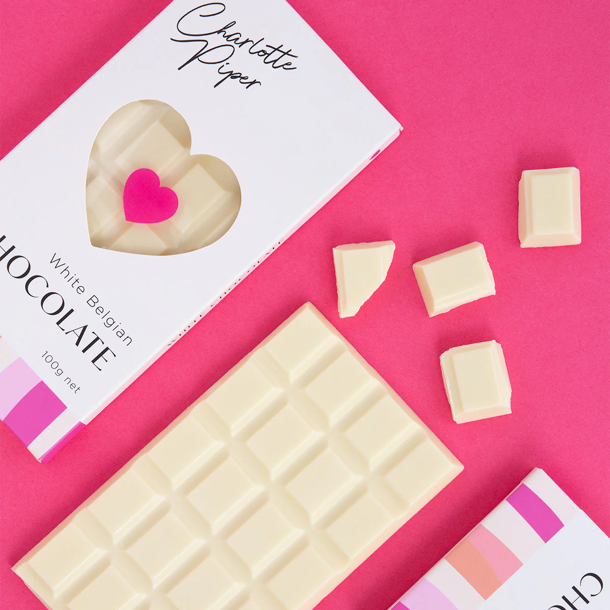 Charlotte Piper White Belgian Chocolate (100g Bar) — view 2