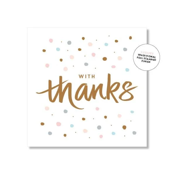 Confetti Thank You Gift Card