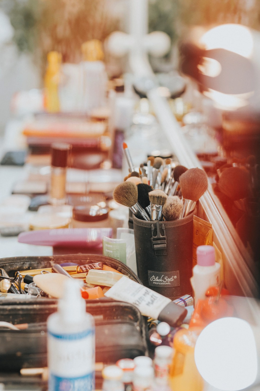 Mobile workshop set up at a venue